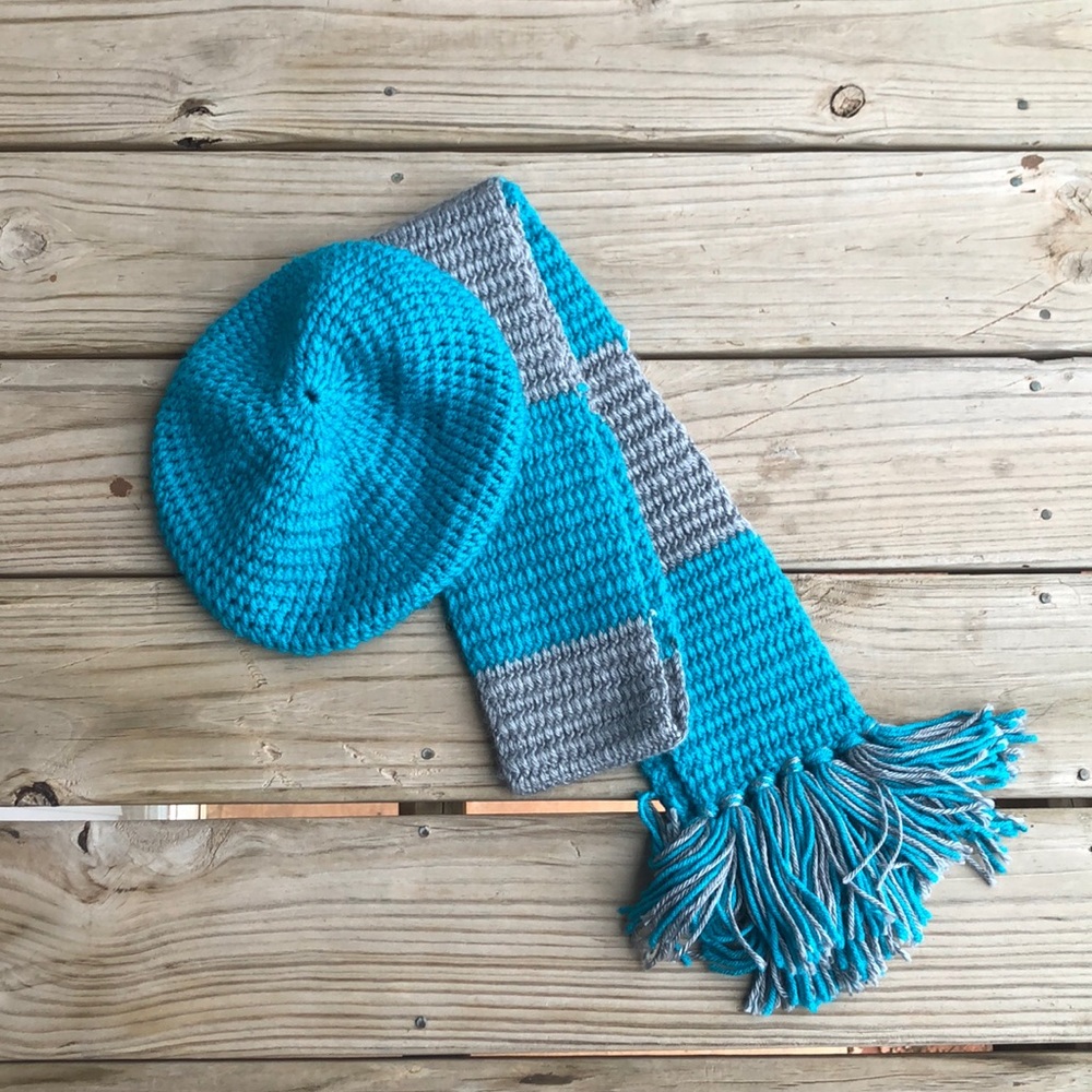 Handmade cap and scarf